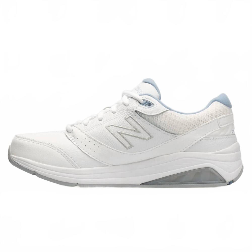 NEW NEW BALANCE women's leather 928 v3 walking shoe in white/blue